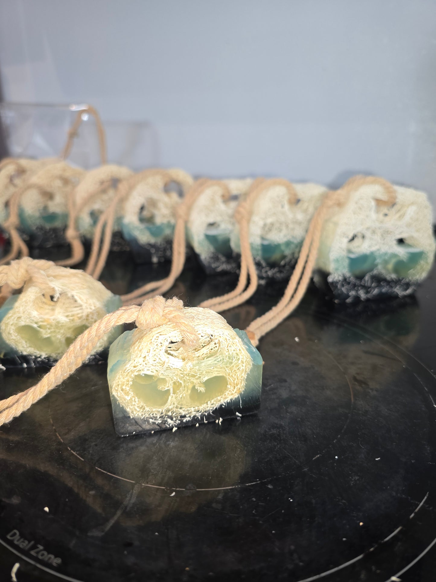 "Lufa on a Rope" Applewood Pine w/Charcoal