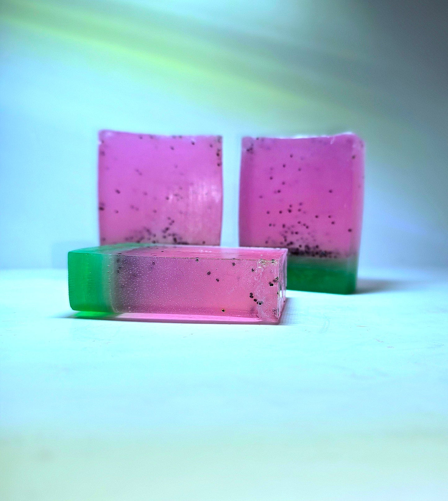 "Watermelon" Poppy Seed Bars with Shea & Aloe