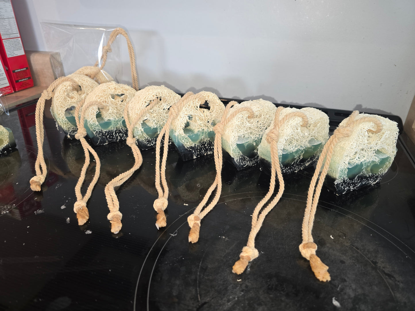 "Lufa on a Rope" Applewood Pine w/Charcoal