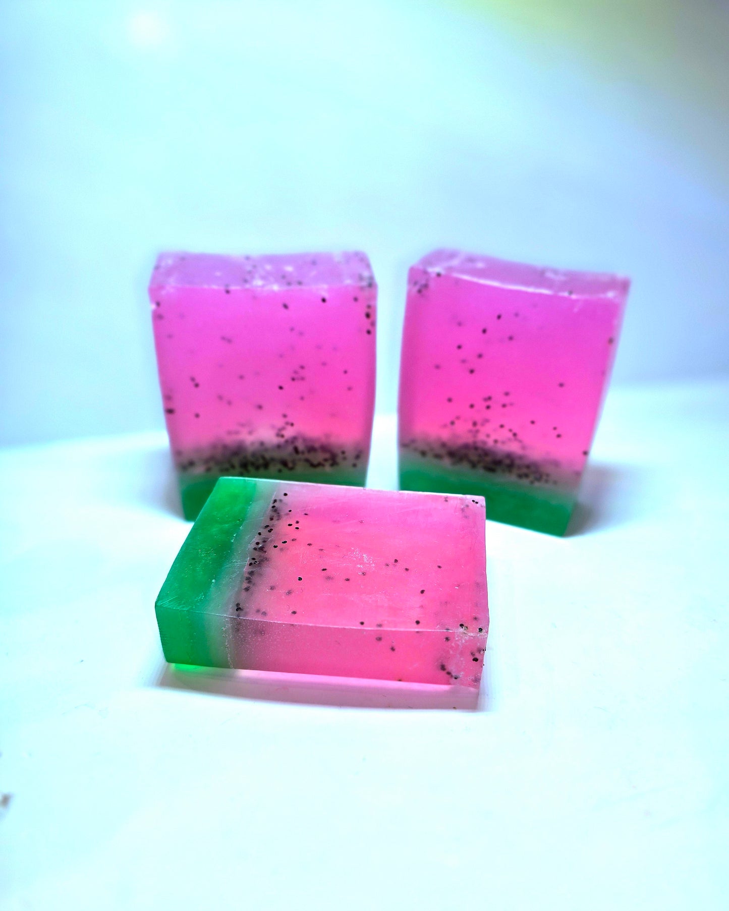 "Watermelon" Poppy Seed Bars with Shea & Aloe