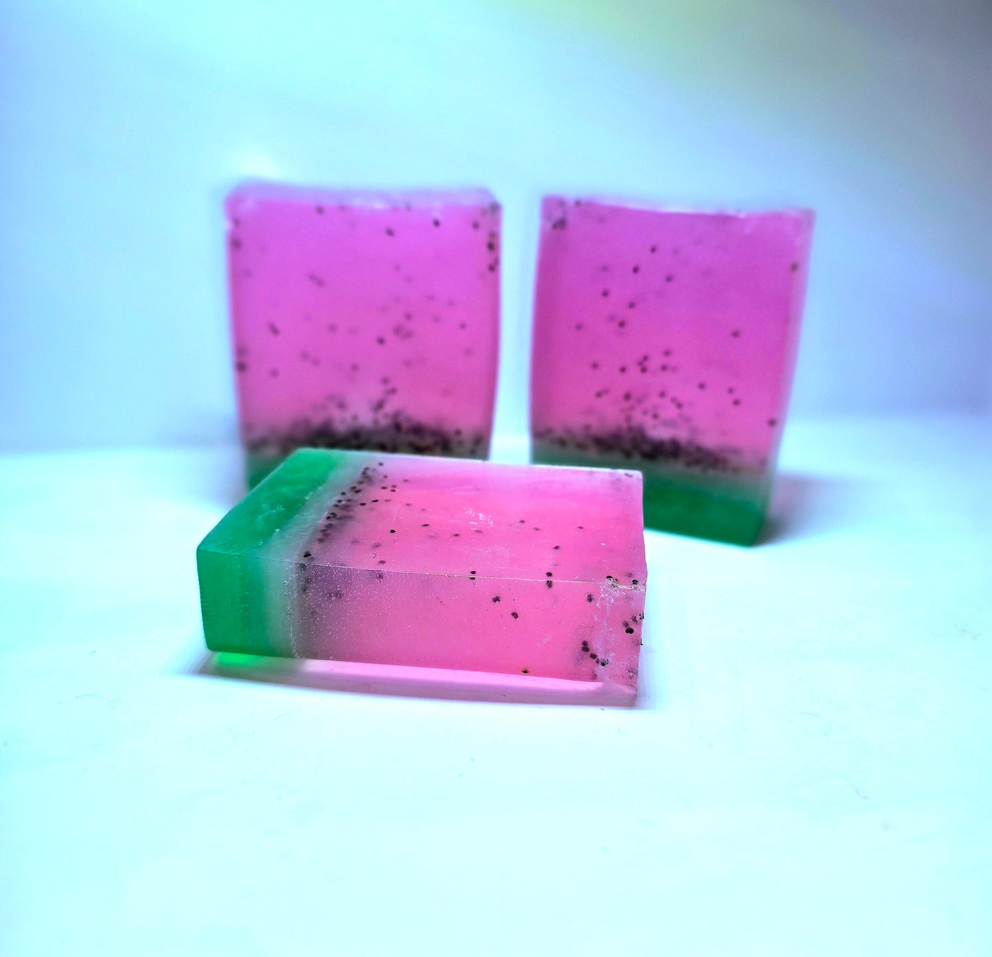 "Watermelon" Poppy Seed Bars with Shea & Aloe