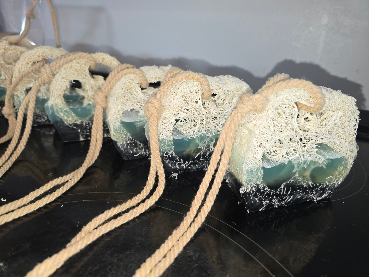 "Lufa on a Rope" Applewood Pine w/Charcoal